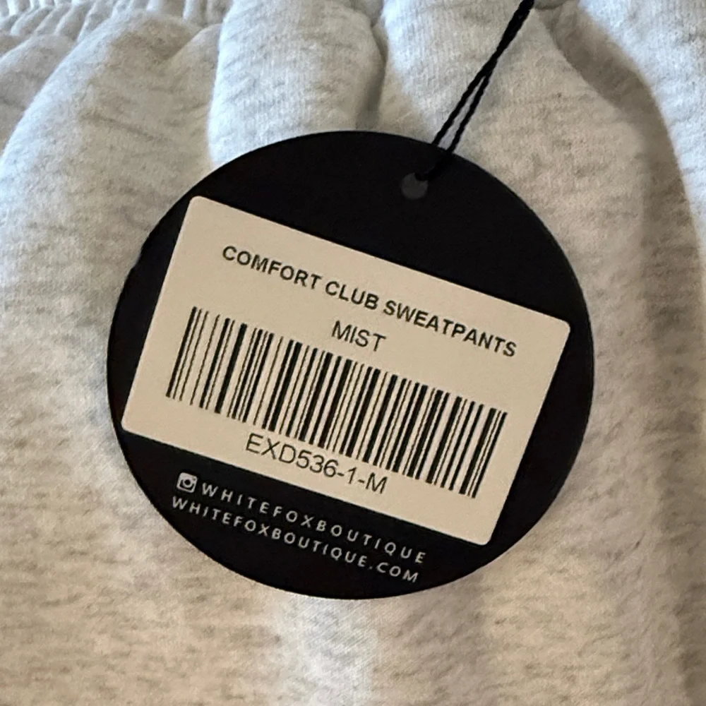 White Fox Boutique Light Gray/Mist Joggers - Picture 4 of 5